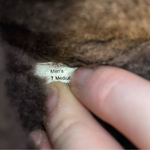 Ll bean wicked good Men size 7 shoes brown suede shearling lined comfort slipper - Picture 8 of 8